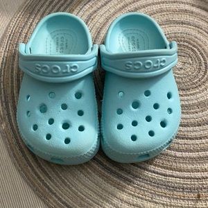 Baby blue crocs